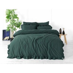 Lenjerie de pat dubla, L'essentiel Maison, Exclusive, Verde inchis imagine