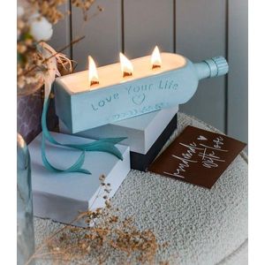 Lumanare, Ers1236, 25x6.5 cm, Albastru imagine