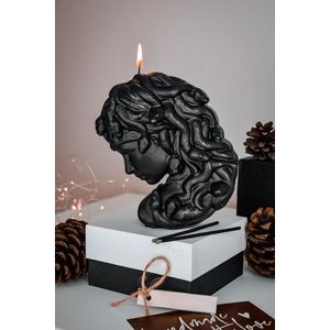 Lumanare, Ers1259, 15x13 cm, Negru imagine