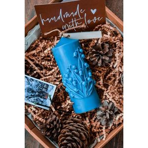 Lumanare, Ers1256, 13x7 cm, Albastru imagine