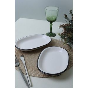 Set platouri servire, Hermia, 275KRM2515, Eco-Friendly, Alb mat imagine
