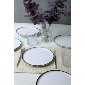 Set platouri servire desert, Hermia, 275KRM2521, Eco-Friendly, Alb mat imagine