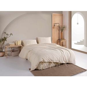 Lenjerie de pat dubla, L'essentiel Maison, Lilyum, Cremă imagine