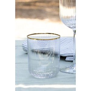 Set pahare, Hermia, 127RKL1101, Auriu / Transparent imagine