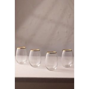 Set pahare, Hermia, 127RKL1104, Auriu / Transparent imagine