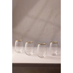 Set pahare, Hermia, 127RKL1105, Auriu / Transparent imagine