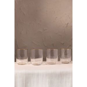 Set pahare, Hermia, 127RKL1117, Auriu / Transparent imagine