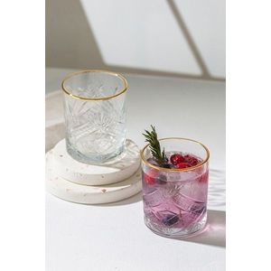 Set pahare, Hermia, 127RKL1150, Auriu / Transparent imagine