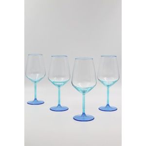 Set de pahare de vin, Hermia, 127RKL1153, Albastru / Turcoaz imagine