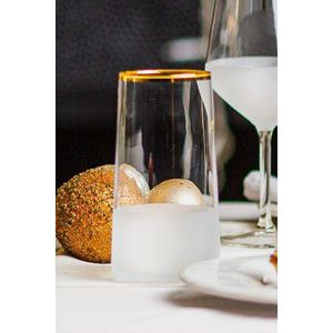 Set pahare, Hermia, 127RKL1164, Auriu / Transparent imagine