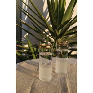 Set de pahare Raki, Hermia, 127RKL1165, Auriu / Transparent imagine