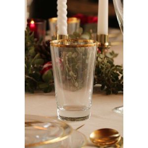 Set pahare, Hermia, 127RKL1169, Auriu / Transparent imagine