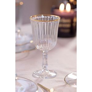 Set de pahare de vin, Hermia, 127RKL1190, Auriu / Transparent imagine