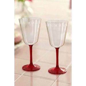 Set de pahare de vin, Hermia, 127RKL1251, Rosu imagine