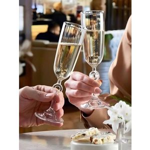 Set de pahare de șampanie, Hermia, 896PBH1132, Transparent imagine