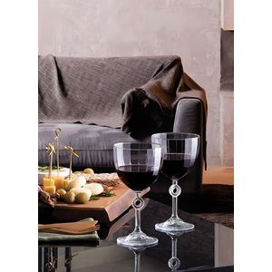 Set de pahare de vin, Hermia, 896PBH1133, Transparent imagine
