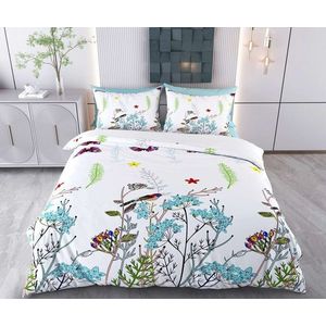 Lenjerie de pat pentru o persoana Single XXL (DE), 2 piese, L'essentiel Maison, Feronis, Bumbac;Poliester, Alb / Albastru / Verde / Galben / Roșu imagine