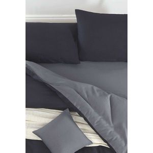 Lenjerie de pat pentru o persoana Single XXL (DE), 2 piese, L'essentiel Maison, Mix, Negru / Fume imagine