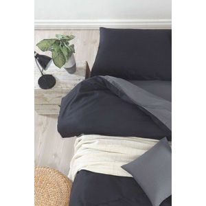 Lenjerie de pat pentru o persoana (DE), 2 piese, L'essentiel Maison, Mix, Negru / Fume imagine