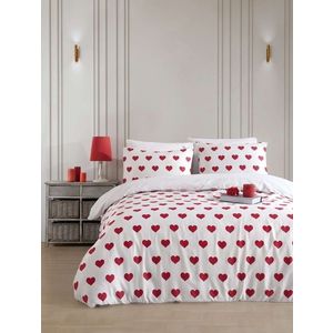 Lenjerie de pat dubla Super King (EU) (IT), 3 piese, L'essentiel Maison, Chole, Alb imagine