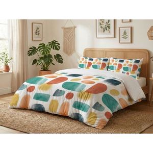 Lenjerie de pat pentru o persoana Single XXL (DE), 2 piese, L'essentiel Maison, Terrazzo, Bumbac;Poliester, Multicolor imagine