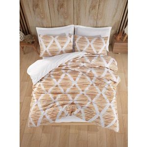 Lenjerie de pat pentru o persoana Single XXL (DE), 2 piese, L'essentiel Maison, Segment, 65% bumbac/35% poliester, Galben mustar imagine