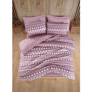 Lenjerie de pat dubla Super King (FR), 3 piese, L'essentiel Maison, Artec, 65% bumbac/35% poliester, Lila imagine