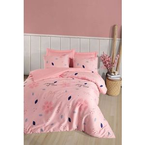 Lenjerie de pat dubla (DE), L'essentiel Maison, FlowerofLove, Bumbac;Poliester, Roz pudra imagine