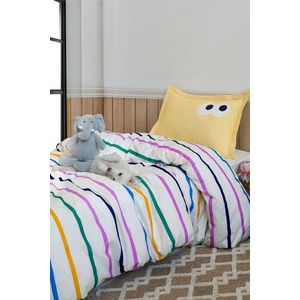 Lenjerie de pat pentru o persoana Single XXL (DE), 2 piese, L'essentiel Maison, Funny, 65% bumbac/35% poliester, Galben imagine