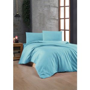 Lenjerie de pat pentru o persoana Single XXL (DE), L'essentiel Maison, Turquoise, Turcoaz imagine