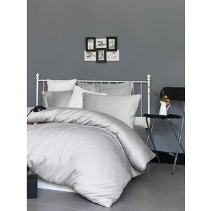 Lenjerie de pat pentru o persoana (FR), L'essentiel Maison, De Light Grey, Gri deschis imagine