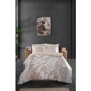 Lenjerie de pat dubla King (IT), 3 piese, L'essentiel Maison, 480, Crem/Alb imagine