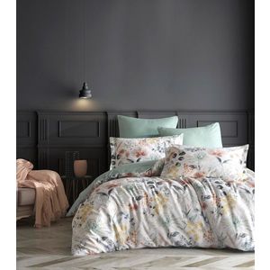 Lenjerie de pat pentru o persoana Single XXL (DE), L'essentiel Maison, Lily, Alb / Mentă / Galben / Roz imagine