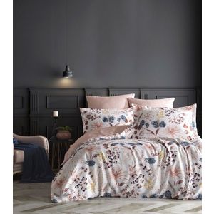 Lenjerie de pat dubla (DE), L'essentiel Maison, Lily, Alb / Somon / Galben / Roz imagine