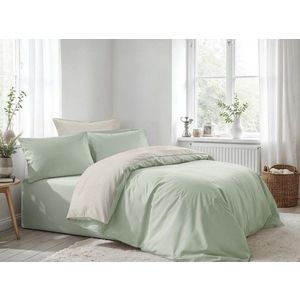 Lenjerie de pat pentru o persoana (DE), L'essentiel Maison, Light Green, Crem, Verde deschis, Crem imagine