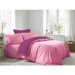 Lenjerie de pat dubla Super King (FR), L'essentiel Maison, Pink, Mov, Roz / Mov imagine