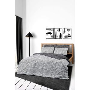 Lenjerie de pat dubla King (FR), L'essentiel Maison, Maze, Negru imagine