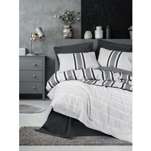 Lenjerie de pat dubla Super King (EU) (IT), L'essentiel Maison, Nobby, Antracit imagine