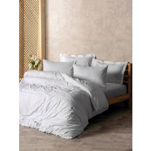 Lenjerie de pat dubla King (FR), L'essentiel Maison, Plaid, Alb imagine