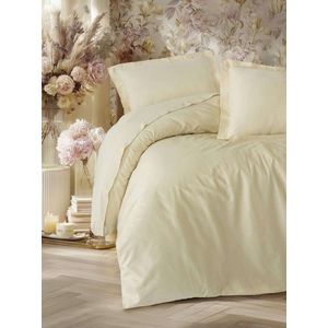 Lenjerie de pat dubla Super King (FR), 3 piese, L'essentiel Maison, Elegant, Bej imagine