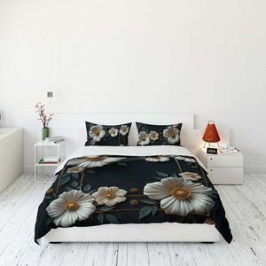 Set husă de pilotă dublă (FR), L'essentiel Maison, FLW_DVT25-22, Multicolor imagine