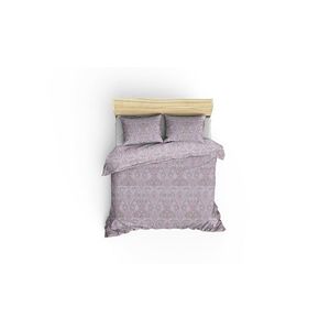 Lenjerie de pat dubla (ES), L'essentiel Maison, Palmira, Roz/Alb imagine