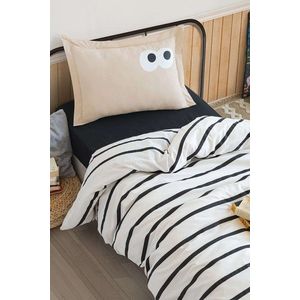 Lenjerie de pat pentru o persoana Single XXL (DE), 2 piese, L'essentiel Maison, Funny, Maro imagine