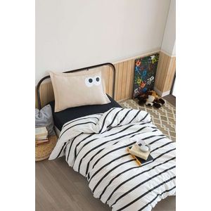 Lenjerie de pat pentru o persoana (DE), 2 piese, L'essentiel Maison, Funny, Maro imagine