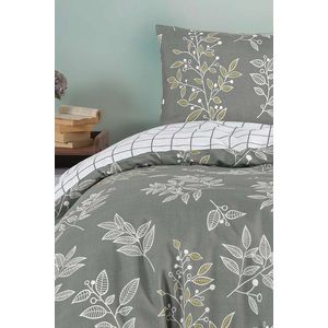 Lenjerie de pat dubla Super King (EU) (IT), 3 piese, L'essentiel Maison, LineLeaf, Verde imagine