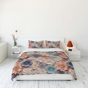 Lenjerie de pat pentru o persoana (FR), 2 piese, L'essentiel Maison, FLW_DVT25-20, Multicolor imagine