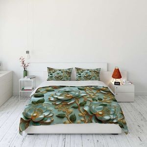 Lenjerie de pat pentru o persoana (FR), 2 piese, L'essentiel Maison, FLW_DVT25-34, Multicolor imagine