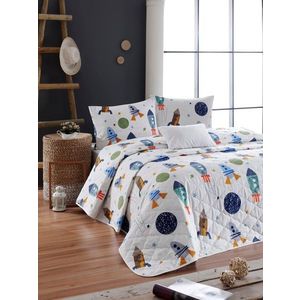 Set cuvertura matlasata dubla King (FR), 3 piese, L'essentiel Maison, Spacex, 65% bumbac/35% poliester, Multicolor imagine