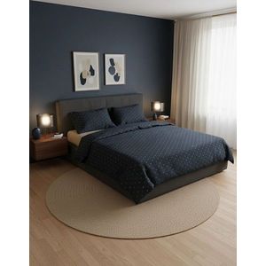 Lenjerie de pat pentru o persoana Single XXL (DE), L'essentiel Maison, Arlo Kombin, Gri inchis imagine