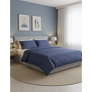 Lenjerie de pat pentru o persoana Single XXL (DE), L'essentiel Maison, Cleo Kombin, Albastru imagine